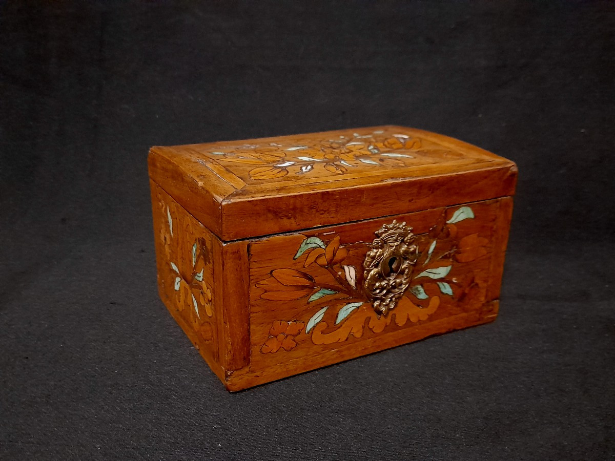 Marquetry Box, Antique Box, 18th Century