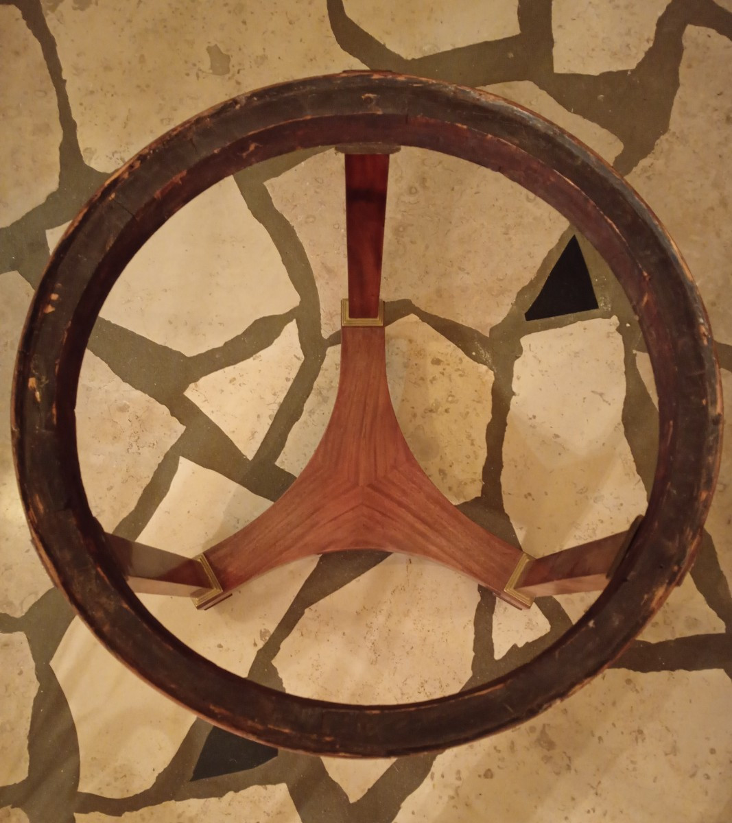 Mahogany Side Table/cabaret Table, Empire Period, Napoleon I (emperor)-photo-2