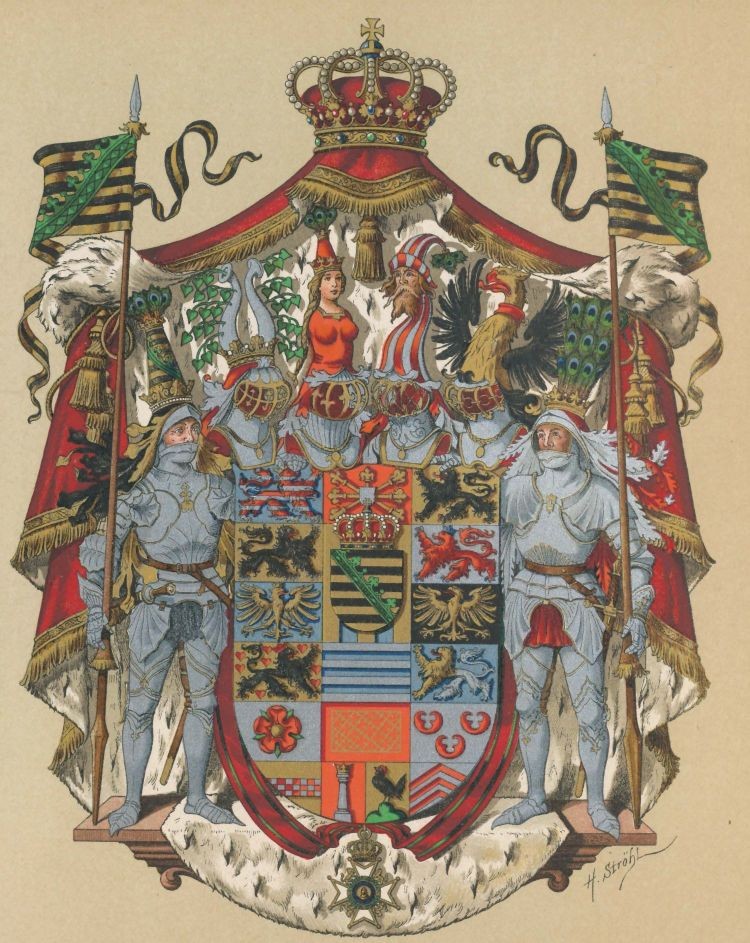 Glass Carafe, Holy Roman Empire, Coat Of Arms, 18th Century-photo-3