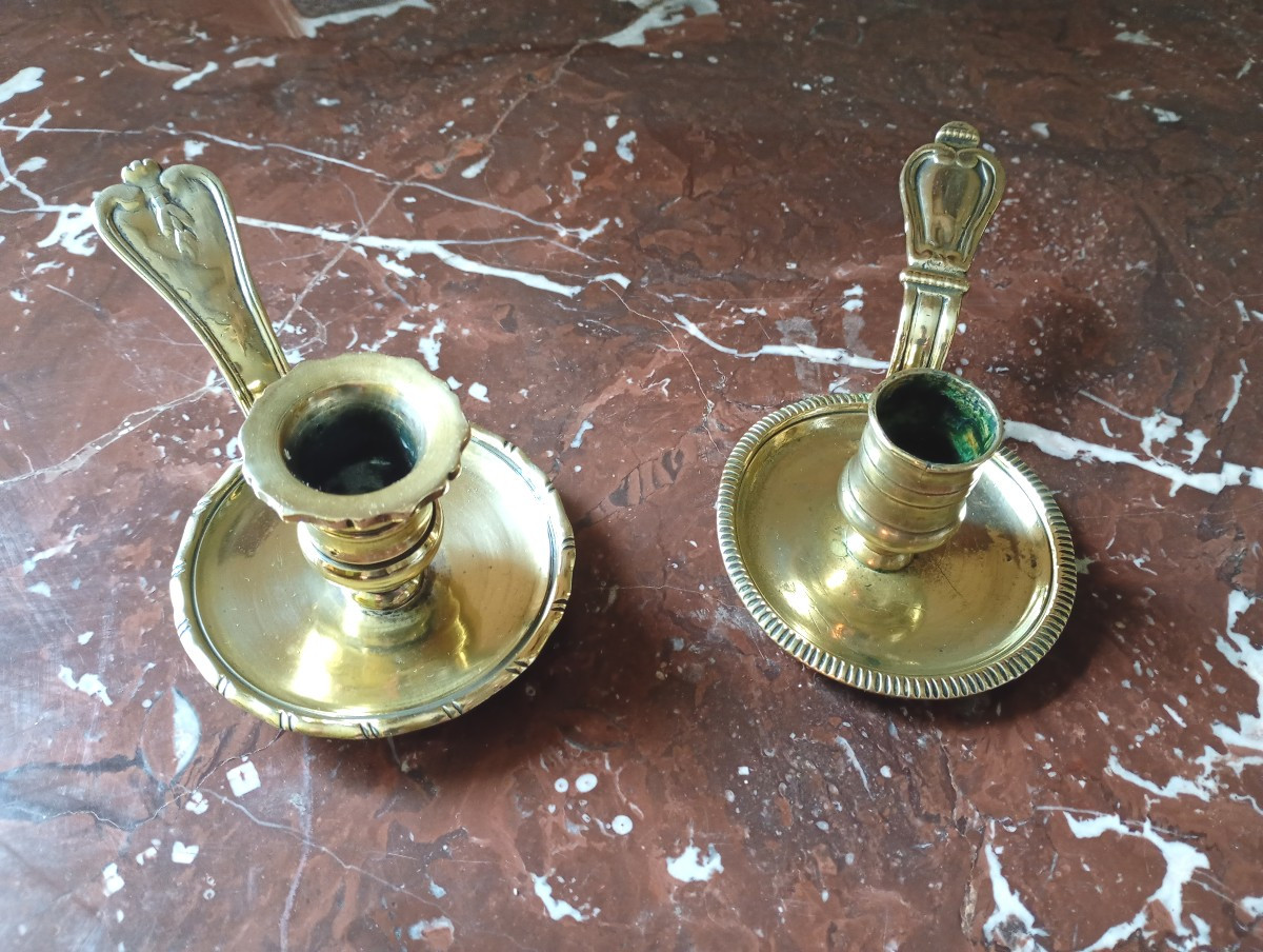 Hand Candlesticks, 18th Century 