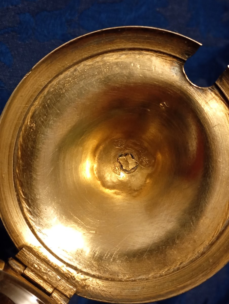 Moutardier en argent massif epoque restauration -photo-4