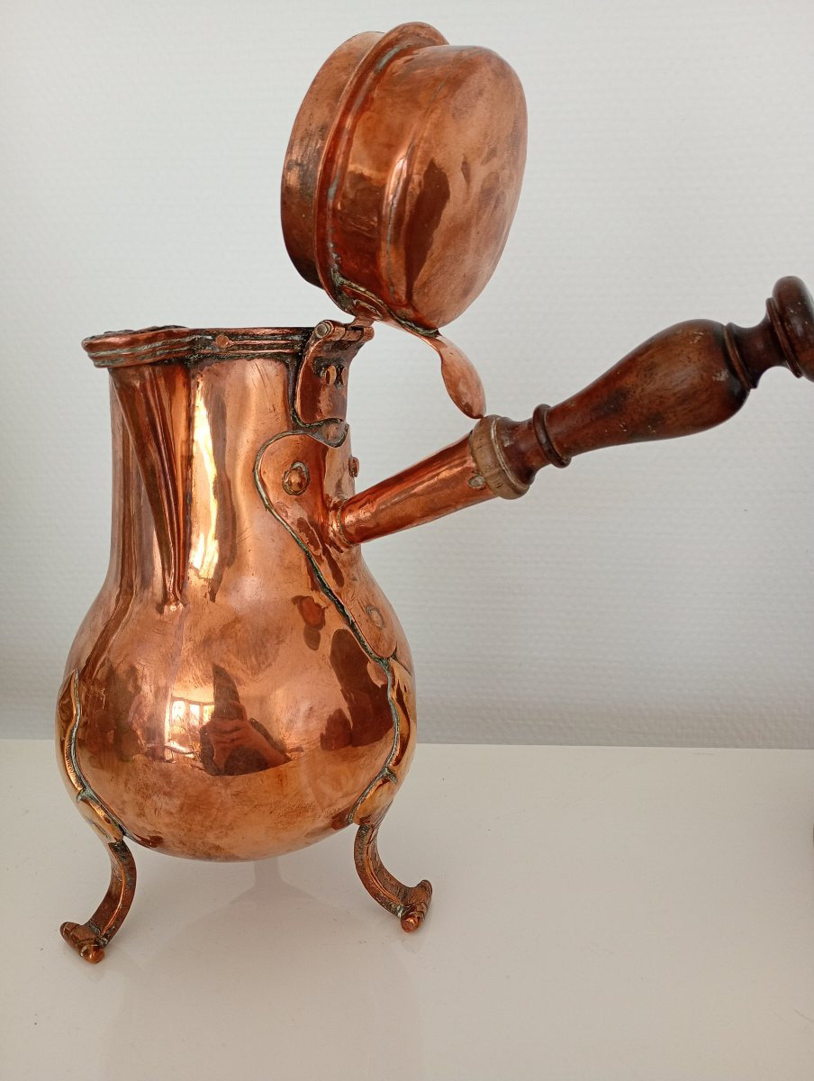 Copper Coffee Pot, 18th Century, Chocolate Pot, Metalwork-photo-2