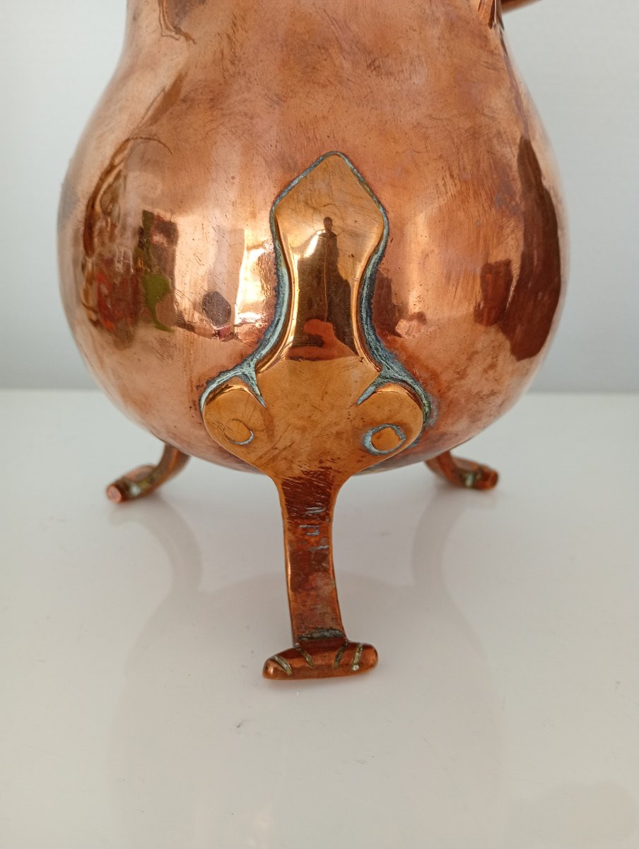Copper Coffee Pot, 18th Century, Chocolate Pot, Metalwork-photo-4