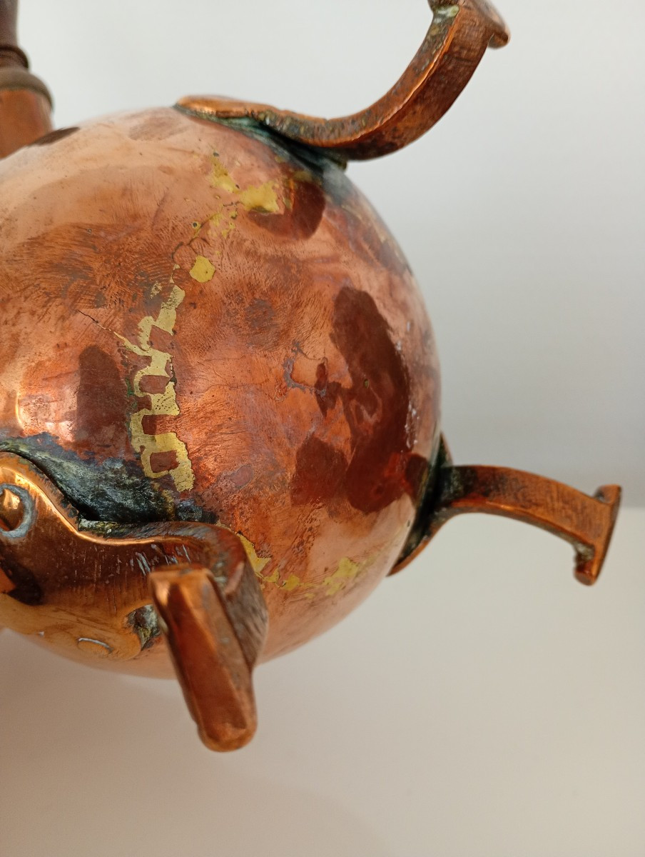 Copper Coffee Pot, 18th Century, Chocolate Pot, Metalwork-photo-1