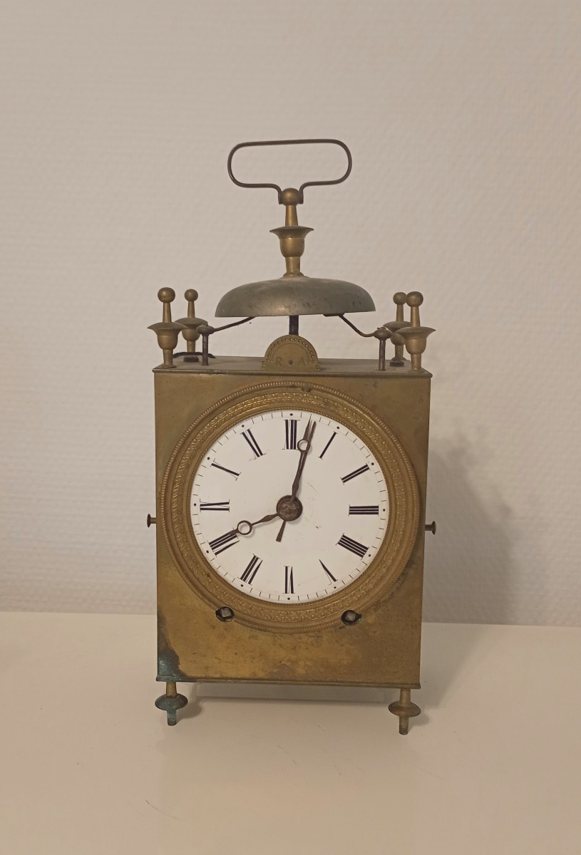 Pendulette capucine d'officier epoque empire restauration 