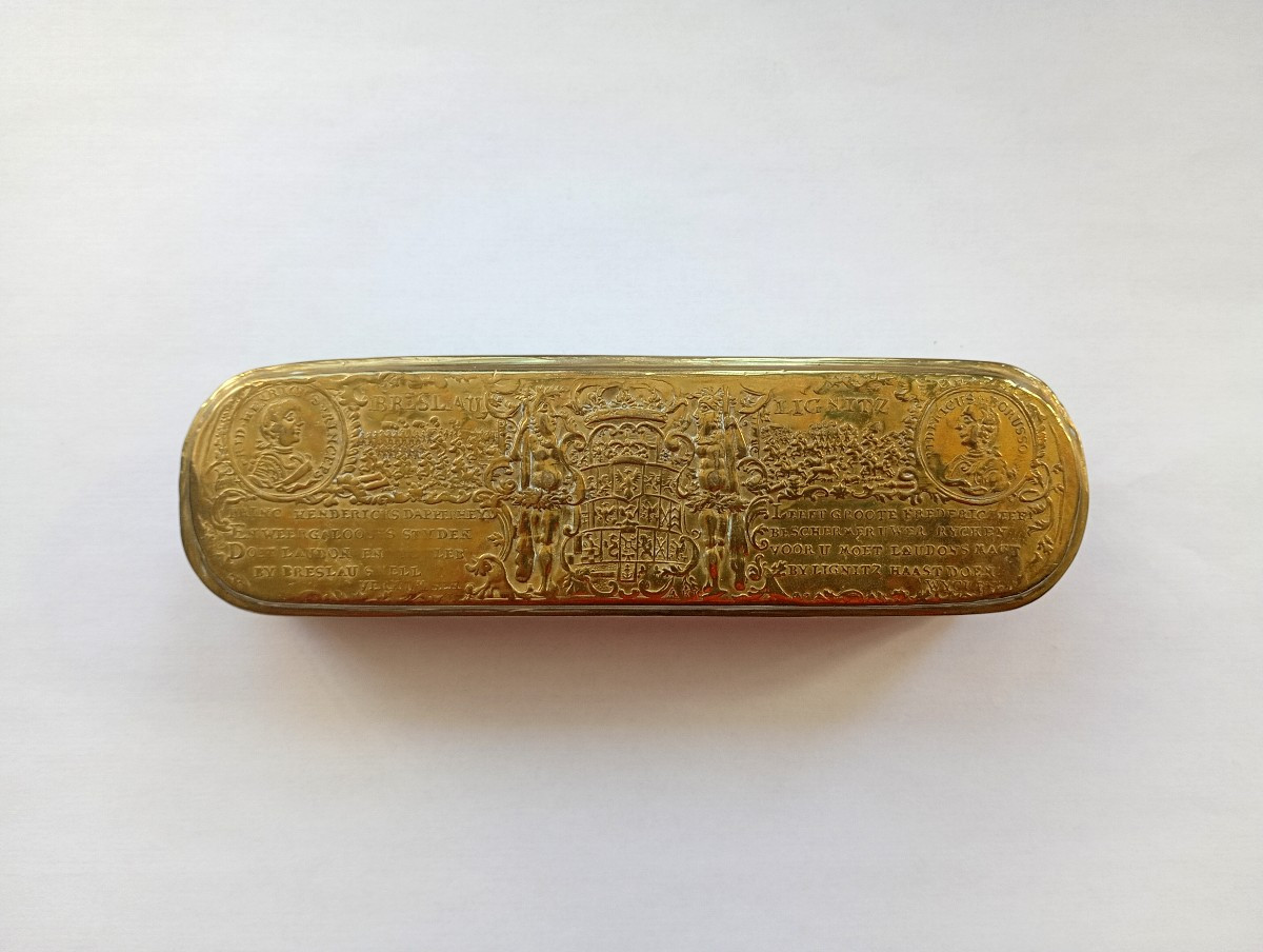 Tabatiere hollandaise boîte tabac à priser armoiries frederic II roi de prusse batailles-photo-2