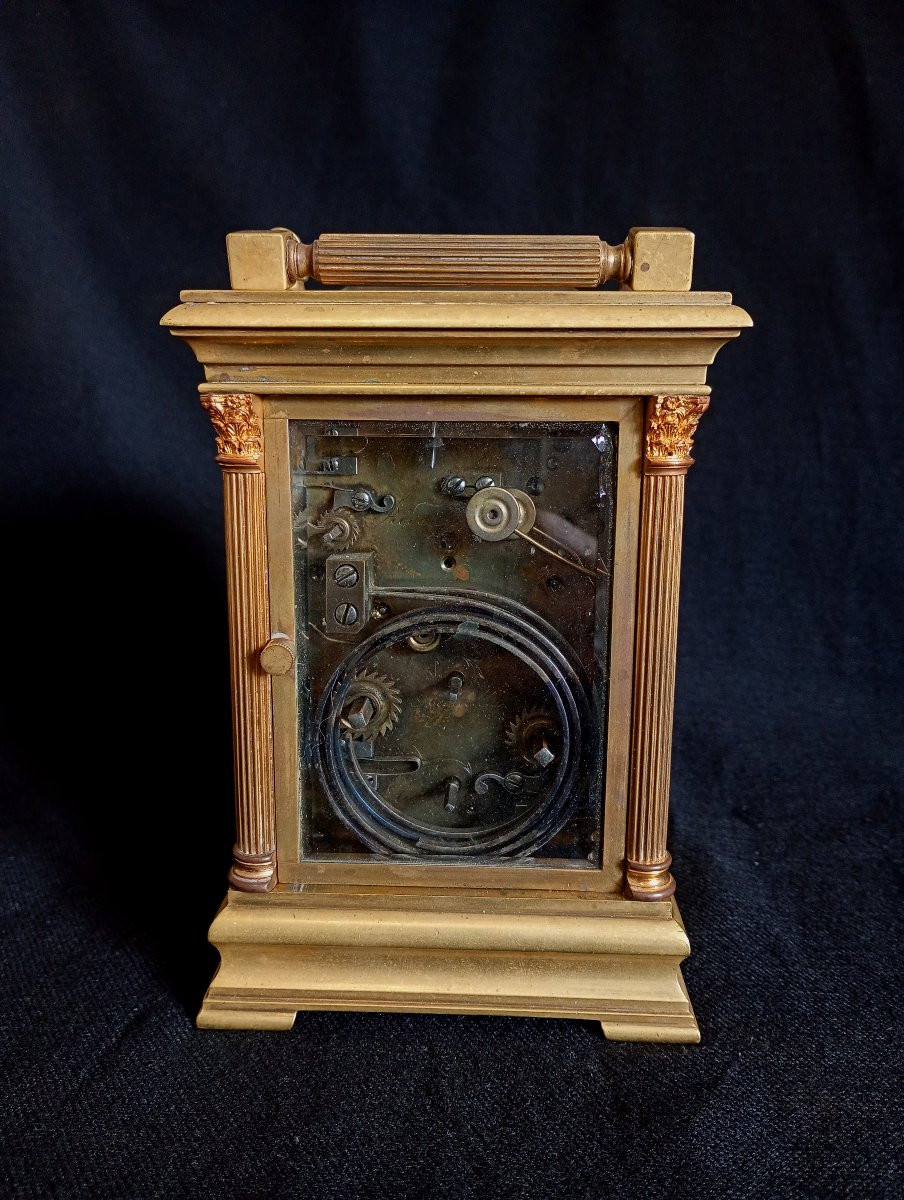 Officer's Traveling Clock With Grand Striking Mechanism, Second Empire Period, Napoleon III III-photo-2