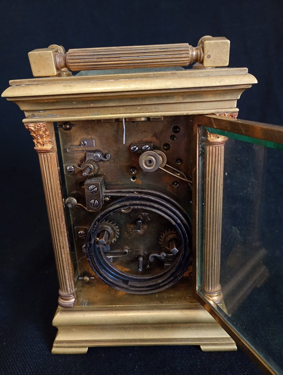 Officer's Traveling Clock With Grand Striking Mechanism, Second Empire Period, Napoleon III III-photo-1