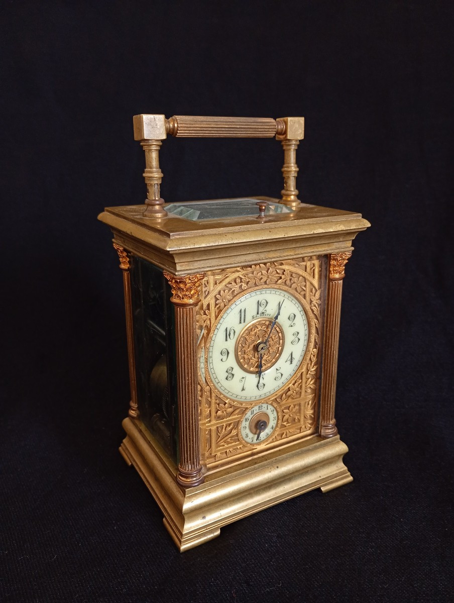 Officer's Traveling Clock With Grand Striking Mechanism, Second Empire Period, Napoleon III III