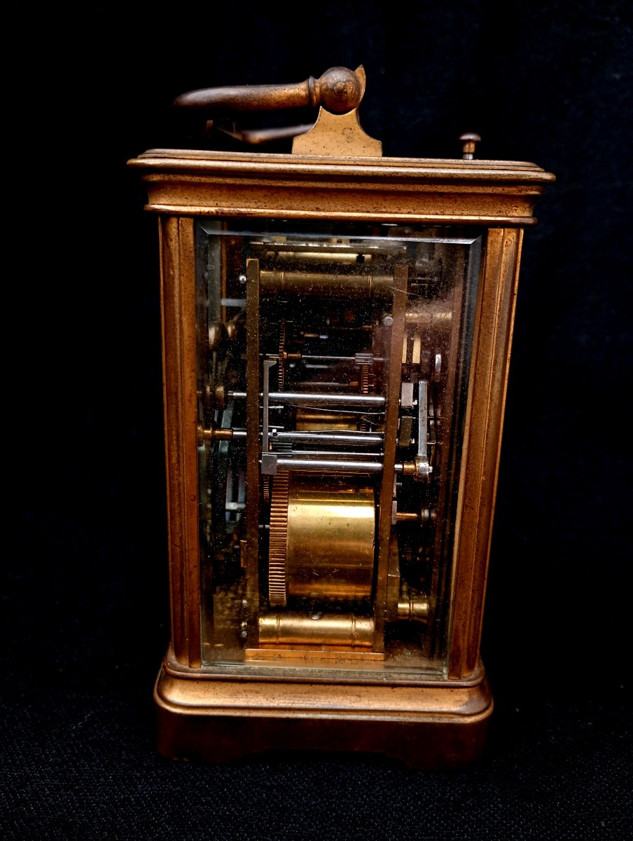 Rare pendulette officier de voyage grande sonnerie Lépine fin xix 19eme siecle pendule-photo-2