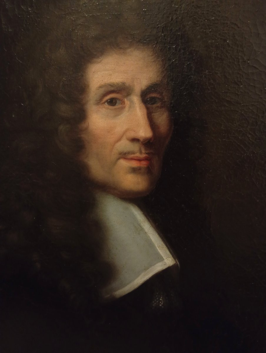 Tableau Portrait Magistrat Epoque Louis XIV 14 17eme XVIII Siecle Peinture Grand Siecle-photo-2