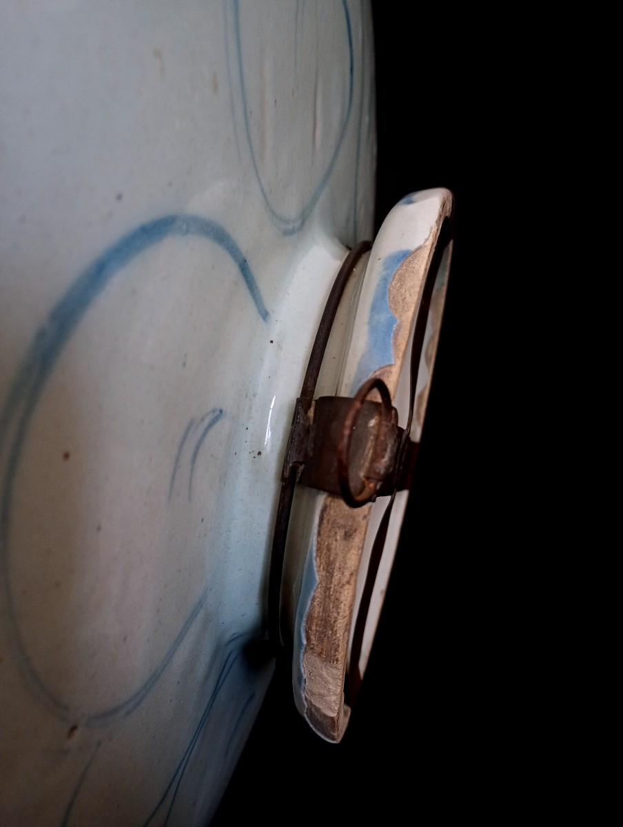 Coupe ou tazza en faience de Savone du XVIII 18eme siecle Italie-photo-4