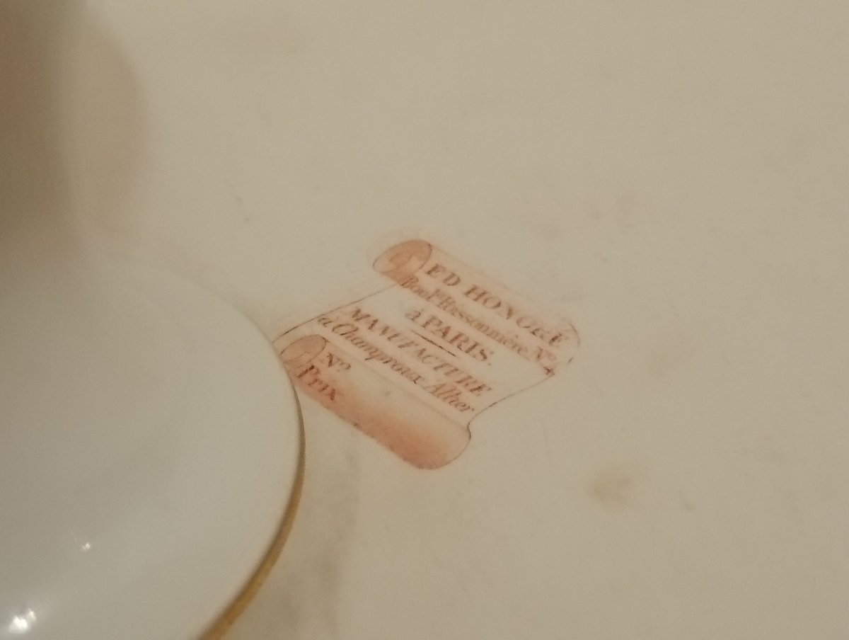 Second Empire Porcelain Desserts Vieux Paris Display Piece-photo-2