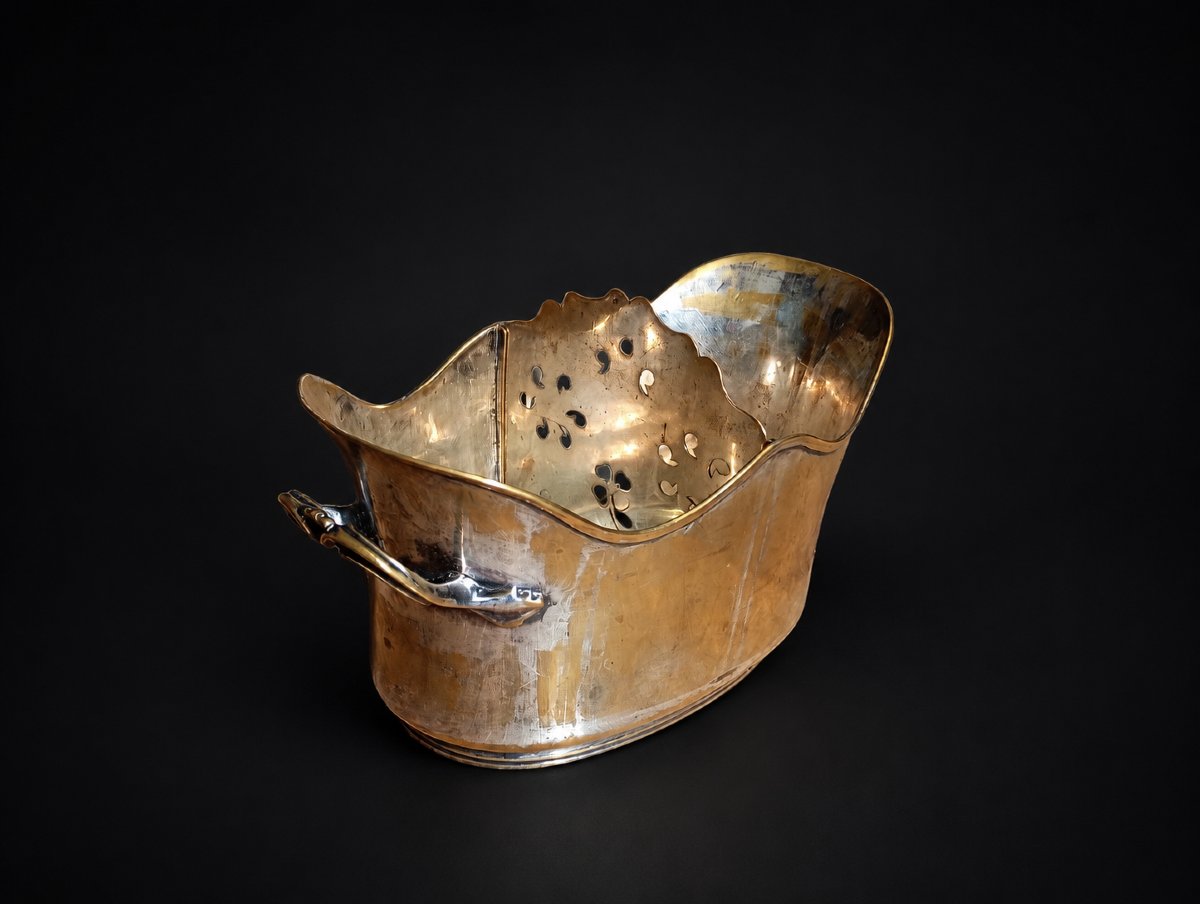 Silver-plated Metal Bottle Cooler From The 18th Century (ancien Régime)