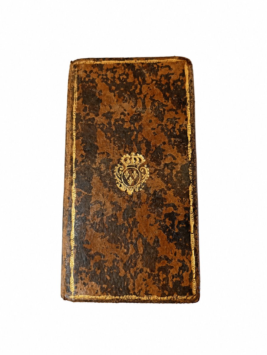 Livre miniature calendrier de la cour aux armoiries du roi de France louis xvi 16 epoque 18eme 