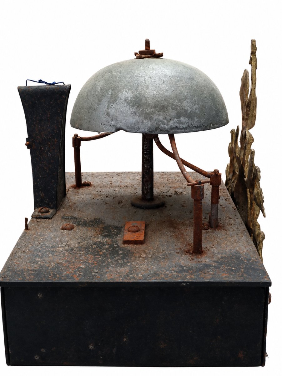 Mécanisme comtoise révolutionnaire avec reveil révolution horlogerie epoque xviii 18eme-photo-2