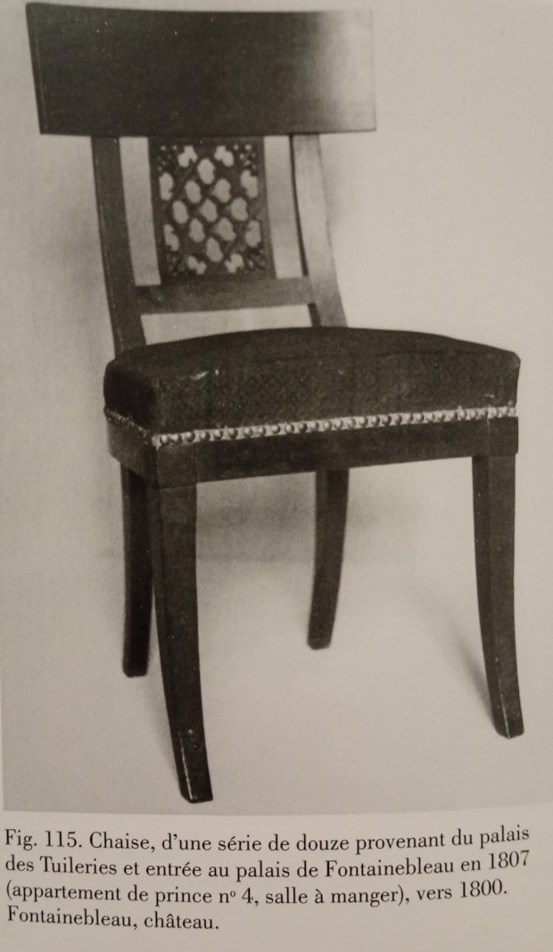 Fauteuil de bureau en acajou epoque retour d'Égypte empire début 19eme xix siecle-photo-2