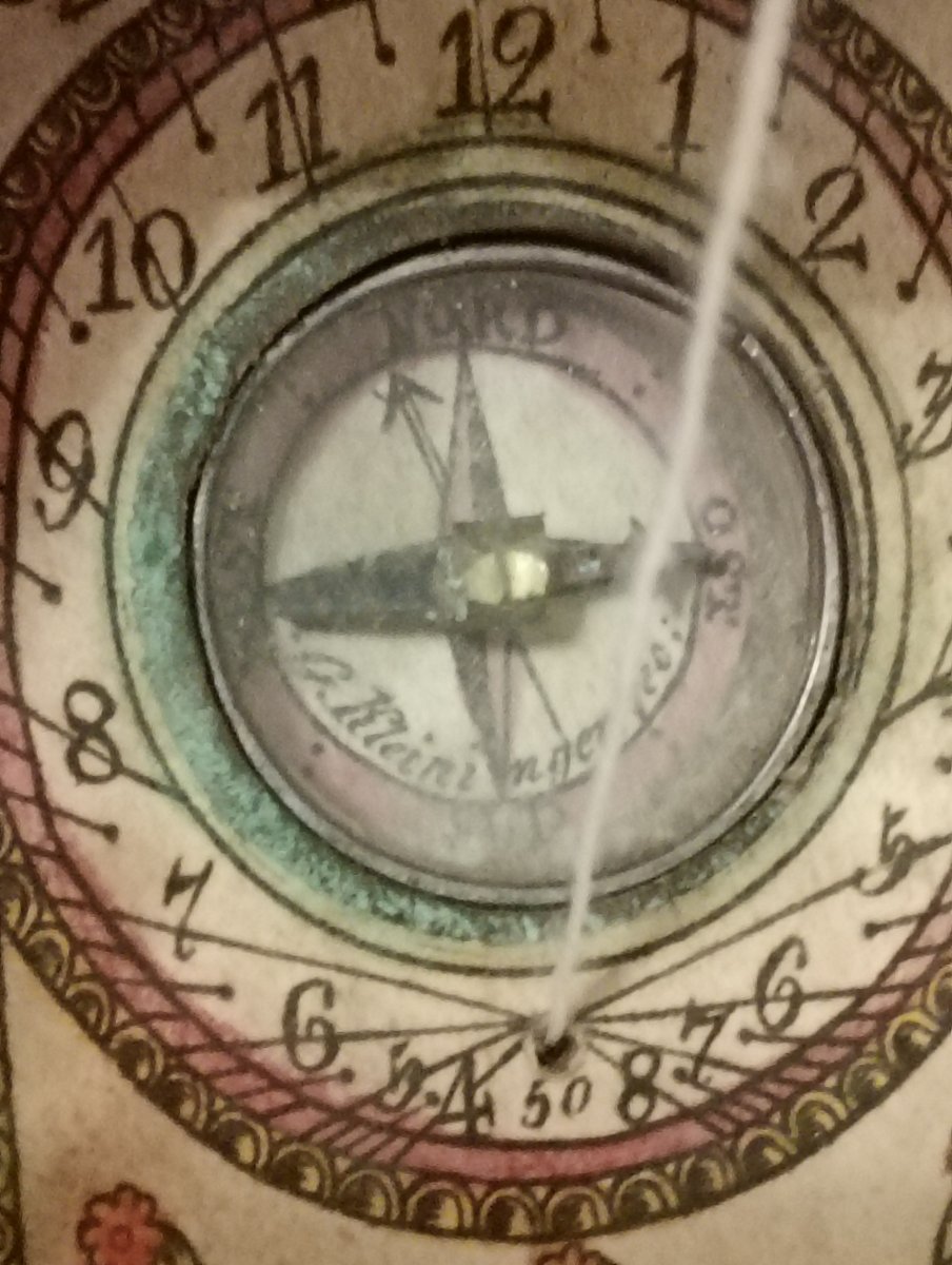 Diptych Pocket Compass Sundial, German Work, Late 18th Century-photo-3