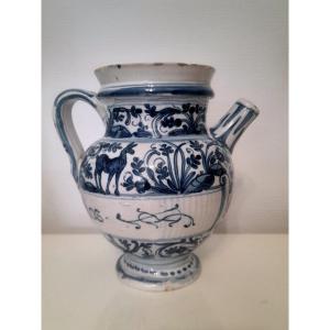 Chevrette Majolique Italienne Albisole Savone Epoque XVII Eme Siècle Faience