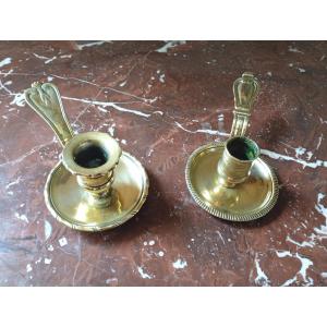 Hand Candlesticks, 18th Century 