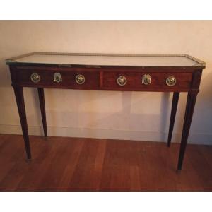 Table console style louis xvi 16 acajou 