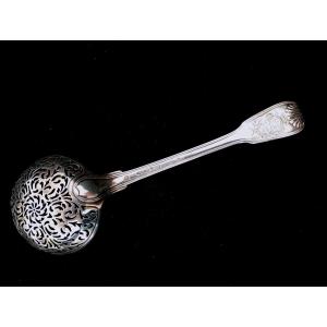 Cuillère à saupoudrer en argent massif cuiller saupoudroir sucre epoque louis xvi 16 