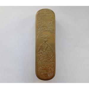 Tabatiere hollandaise boîte tabac à priser armoiries frederic II roi de prusse batailles