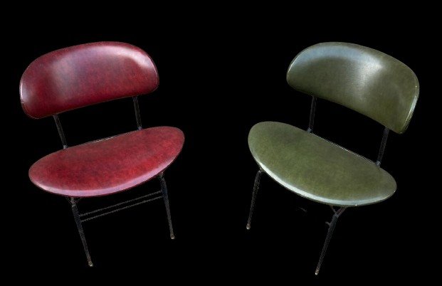 Pair Of Small Armchairs From The 60s