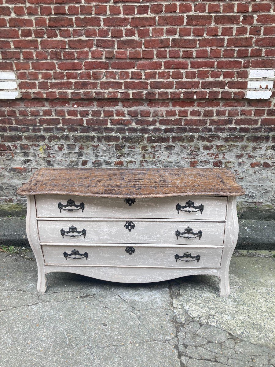 Commode d'époque XIXème - Style Gustavien-photo-1