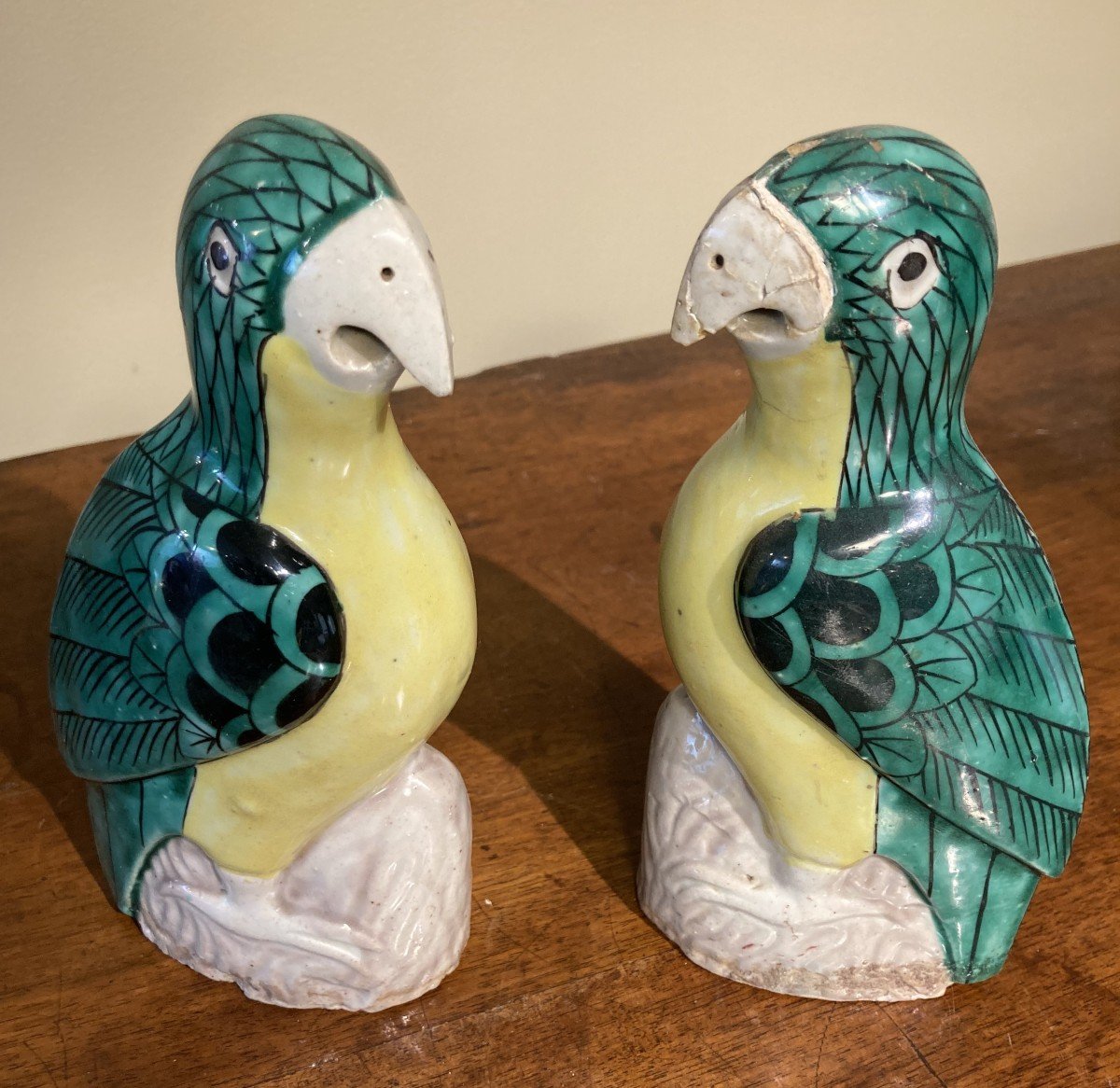 Two Ceramic Parrots -photo-3