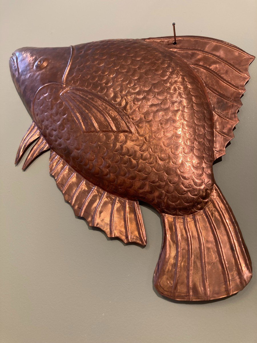 Poisson En Métal Repoussé-photo-3