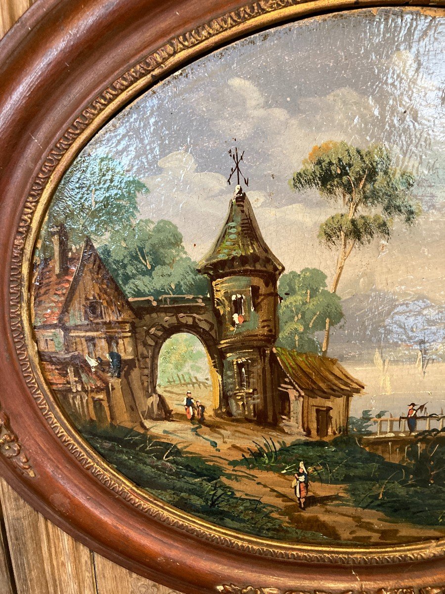 Painting Of A Lake Landscape-photo-2