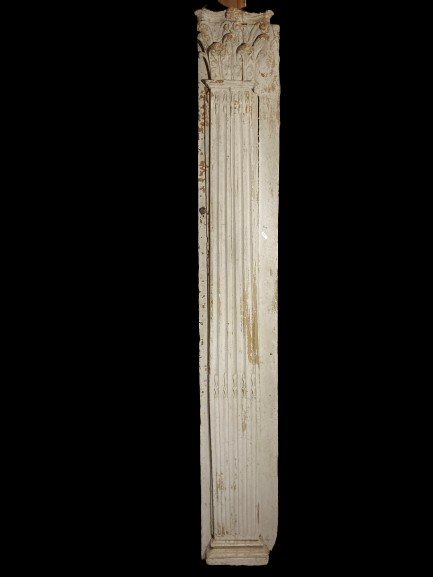 Pair Of 18th Century Carved Wood Pilasters