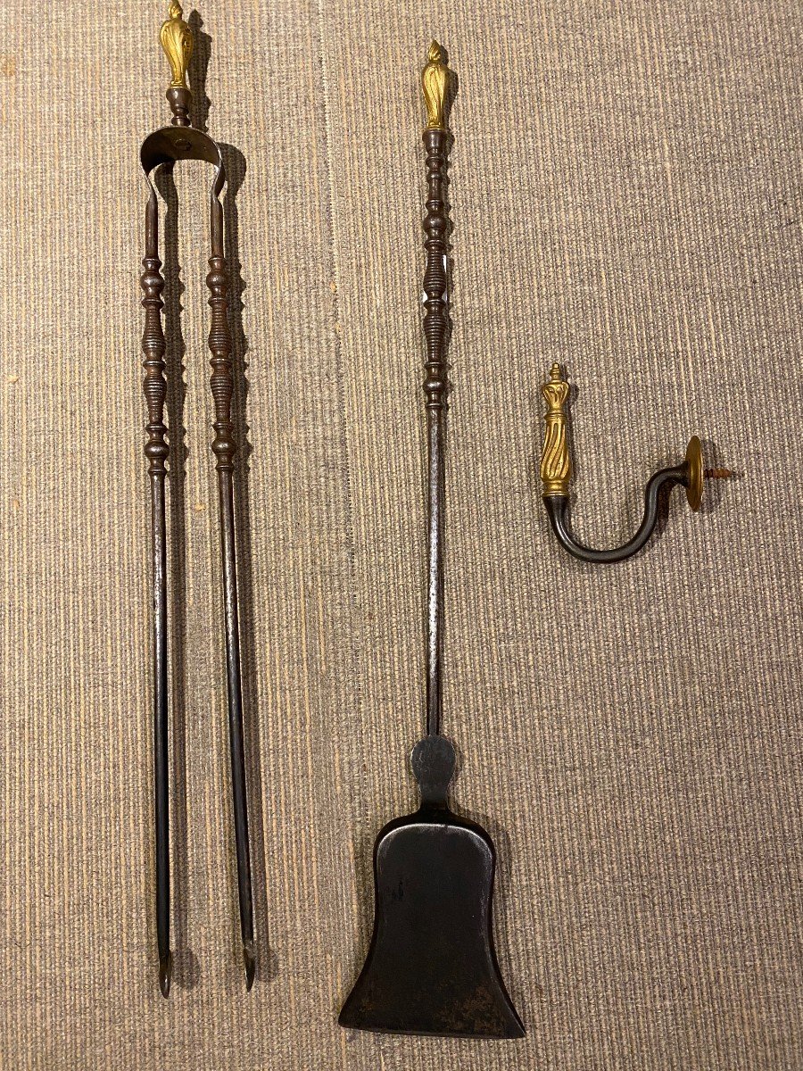 Nécessaire De Cheminée De Style Rocaille-photo-3
