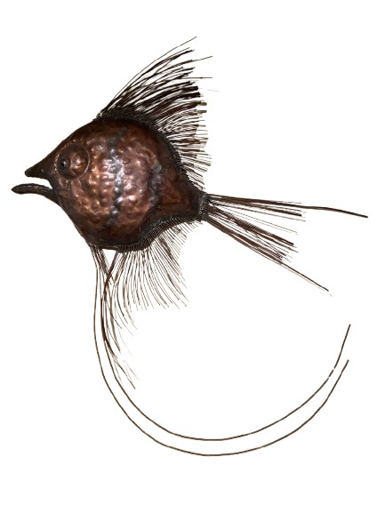 Embossed Metal Fish