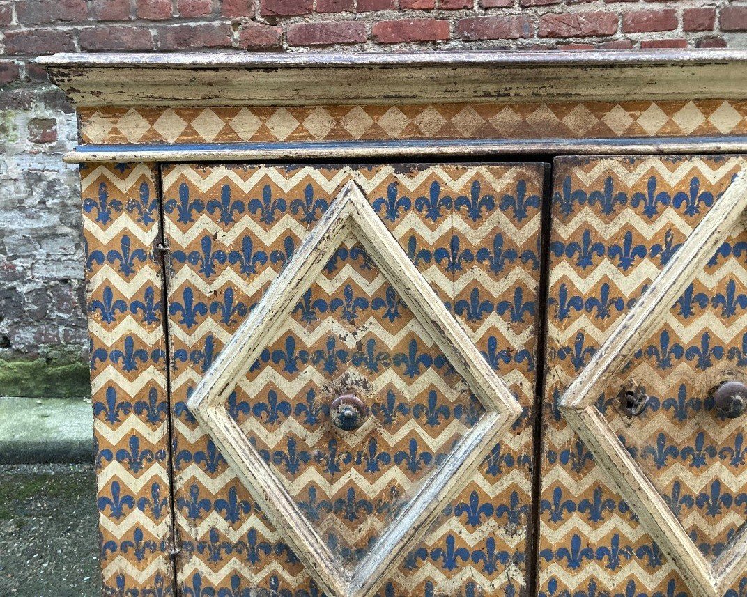 Buffet italien à décor de fleur de lys-photo-3