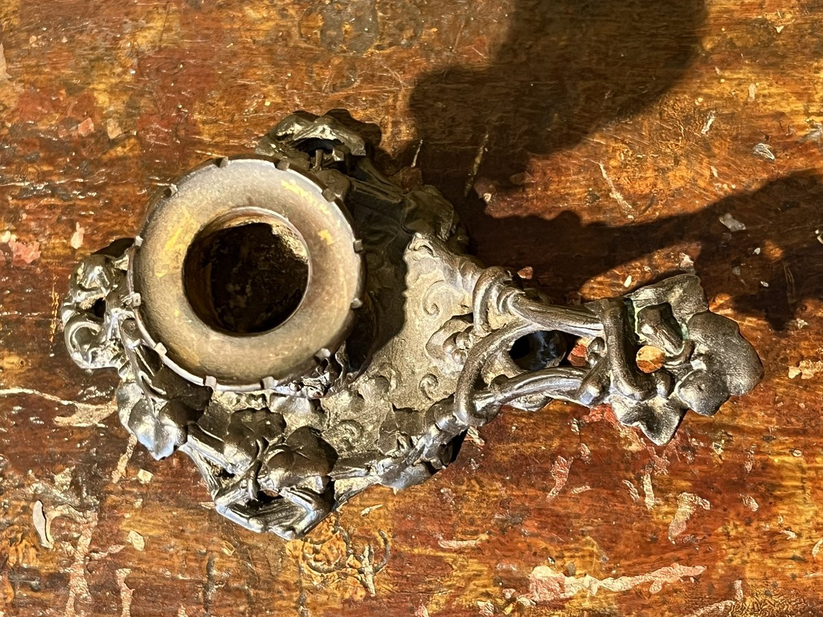 Bougeoir et angelot Louis XV-photo-4