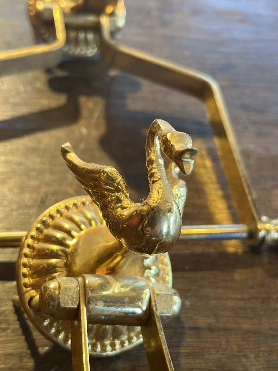 Gold Bathroom Accessories With Swan And Dolphin Figures-photo-1