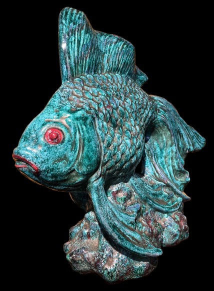 Earthenware Fish Signed Bonome