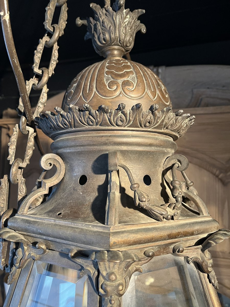 Lantern With Beveled Glass-photo-3