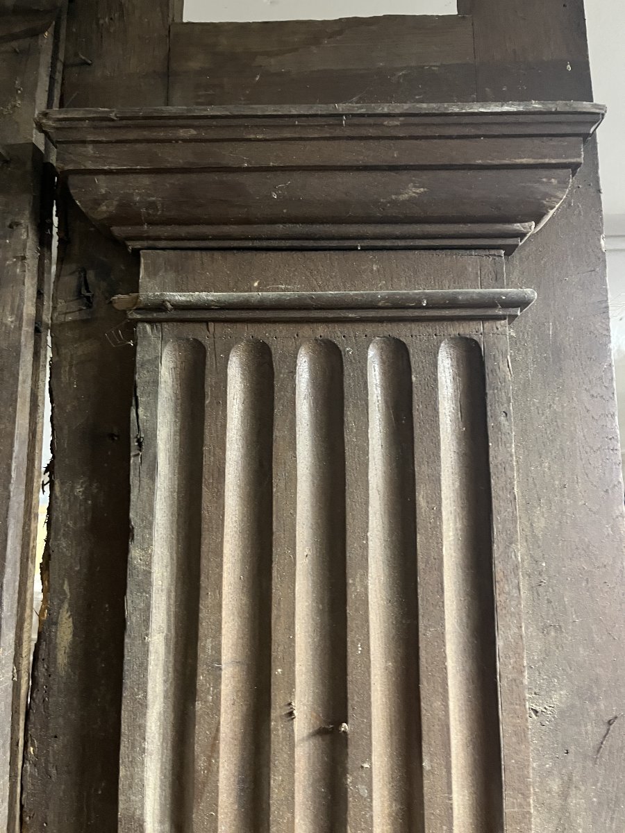 Colonnes en châtaignier Louis XVI-photo-2
