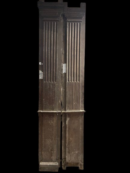 Colonnes en châtaignier Louis XVI