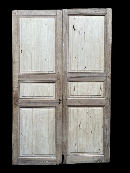 Paire de porte double face Louis XV et Louis XVI-photo-2