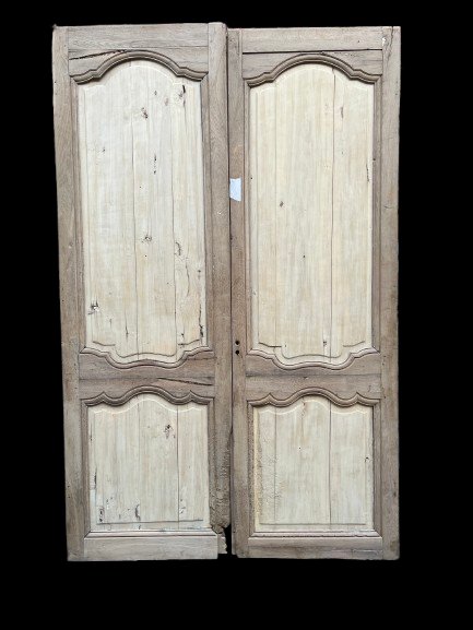 Paire de porte double face Louis XV et Louis XVI