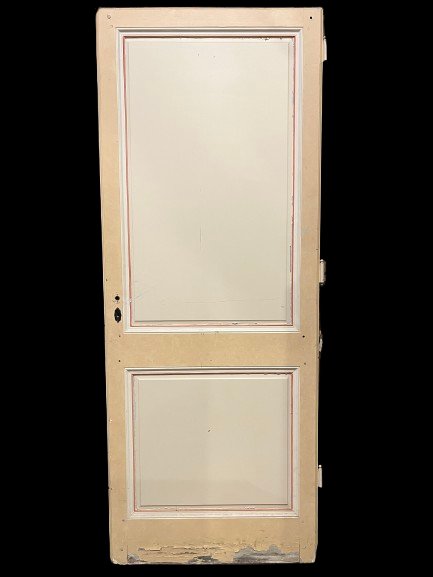Traditional Double-sided Door With A Flat Panel