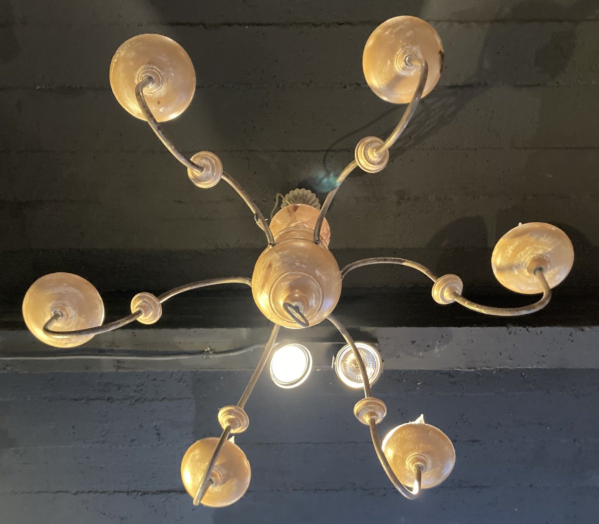 Wood And Larch Chandelier-photo-2