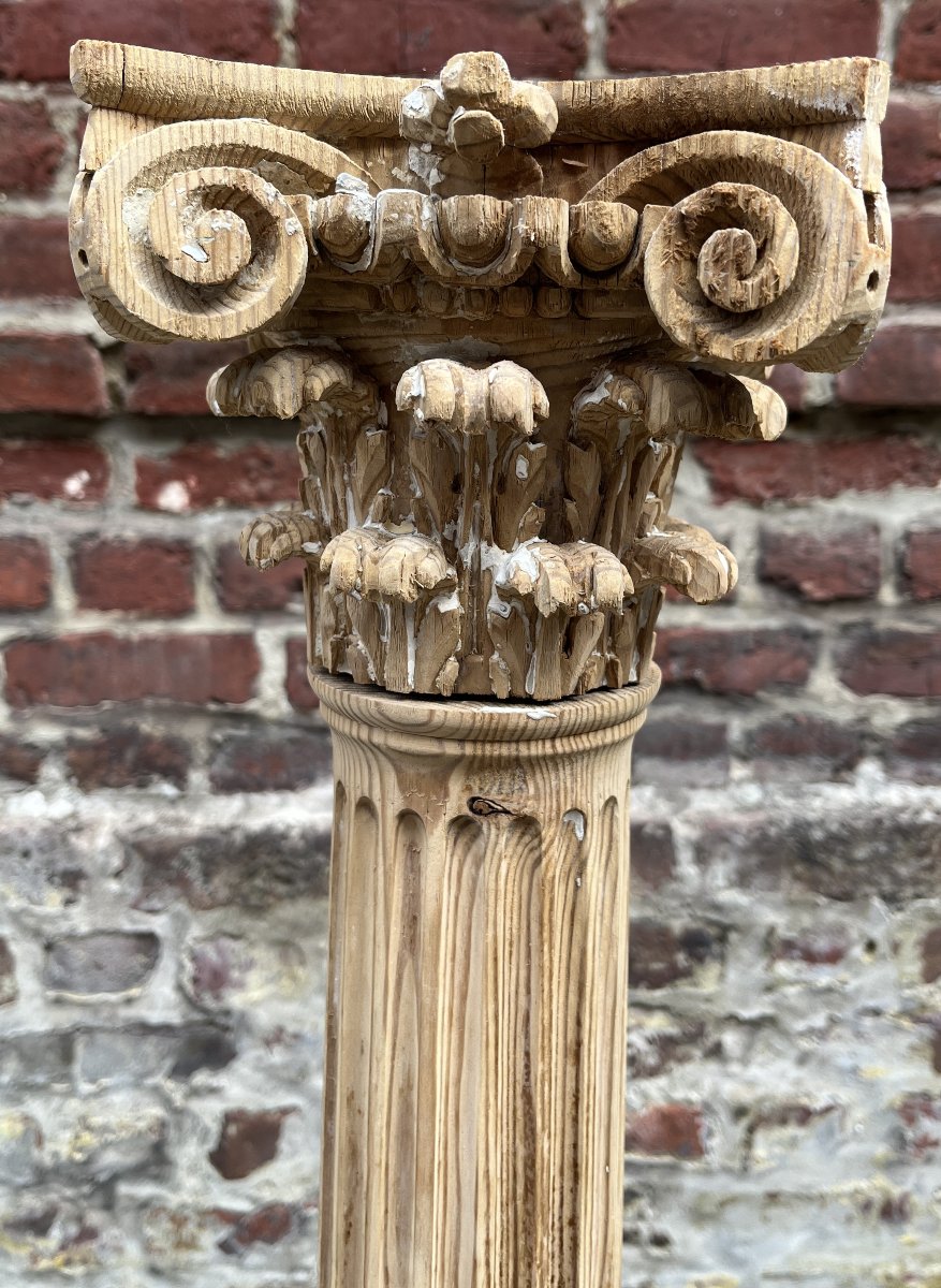 Paire de colonnes Louis XVI-photo-2