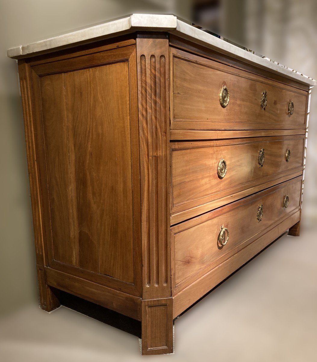 Commode-pantalonnière Louis XVI de L.Aubry-photo-3