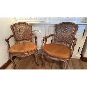 Pair Of Louis XV Style Armchairs