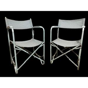 Pair Of Director Armchairs 